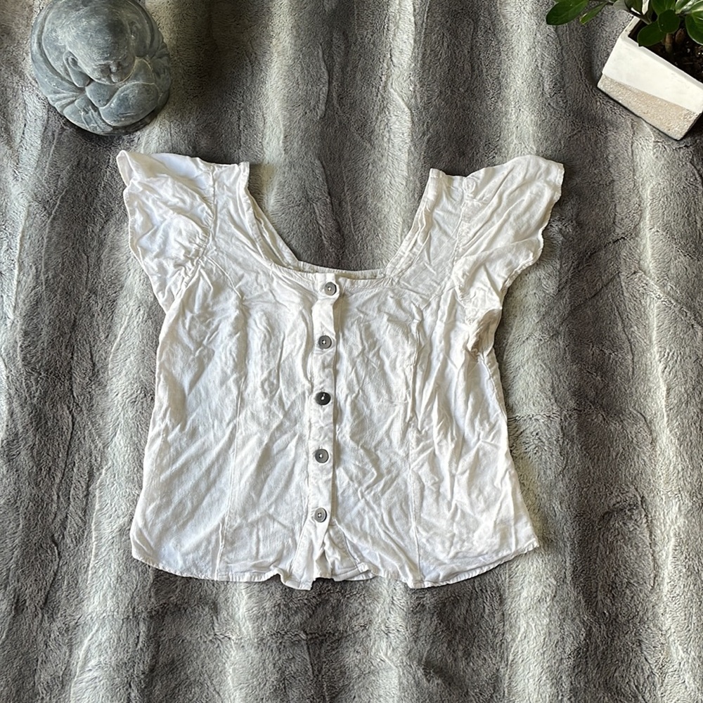 Off White Universal Thread Blouse - Picture 2 of 6